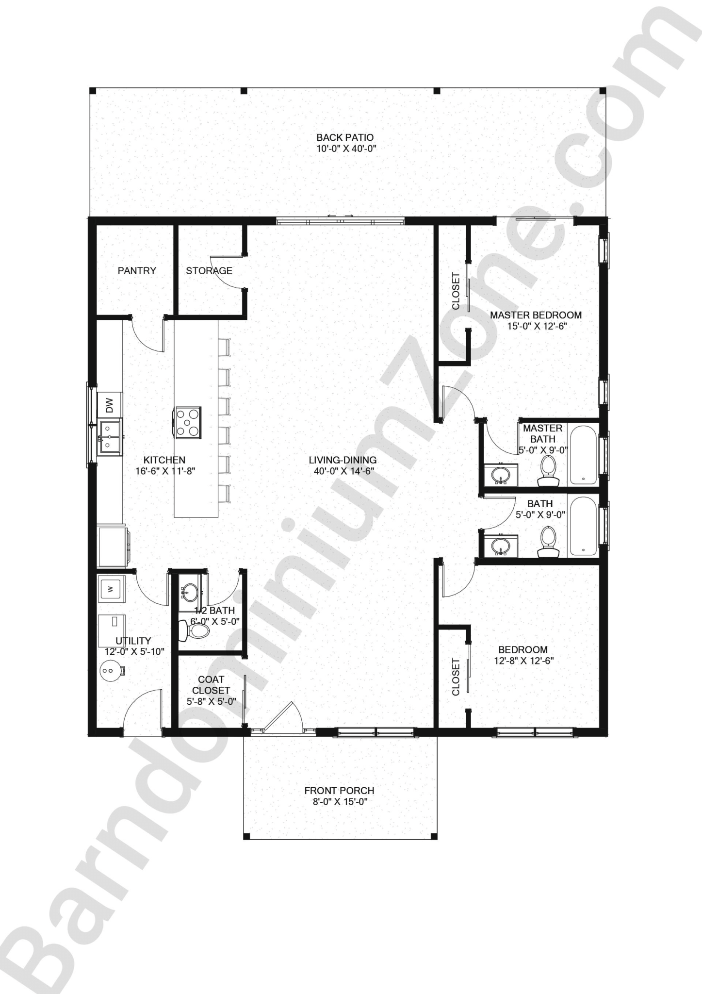 Beautiful 40x40 Barndominium Floor Plans To See
